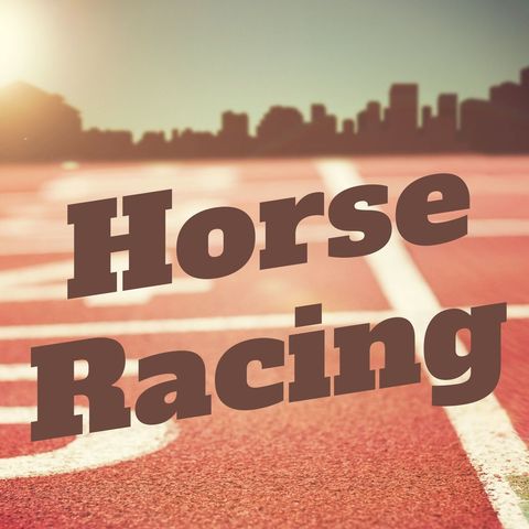 bold horse racing text on blurred track background - Download Free Stock Templates Pikwizard.com