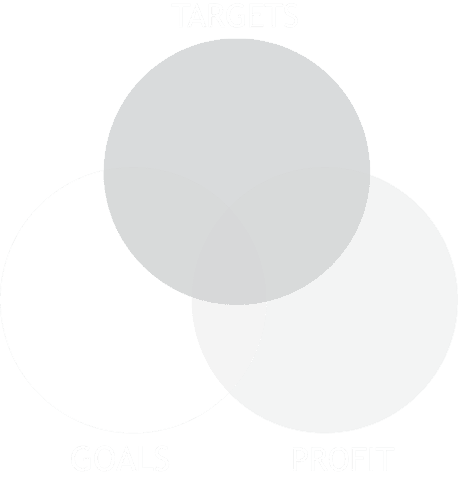 Business Venn Diagram Illustration on Transparent Background