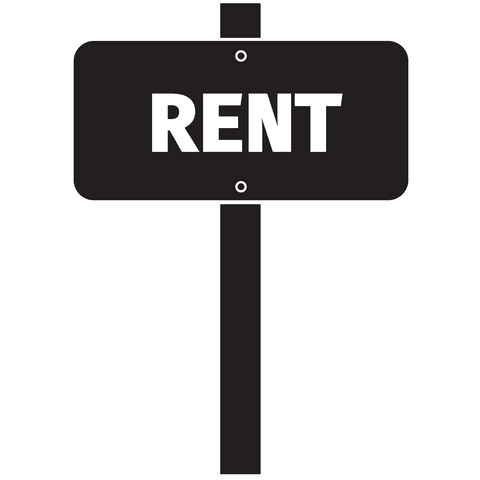 transparent signpost with rent text for property advertising - Download Free Stock Videos Pikwizard.com