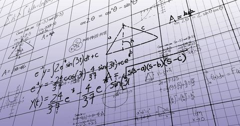 Complex Mathematical Equations Over Grid Background - Download Free Stock Images Pikwizard.com