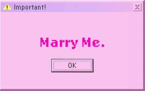 pink pixel art proposal dialog box with transparent background - Download Free Stock Videos Pikwizard.com