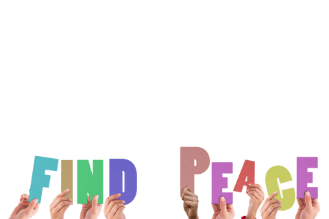 hands holding transparent letters saying find peace - Download Free Stock Videos Pikwizard.com