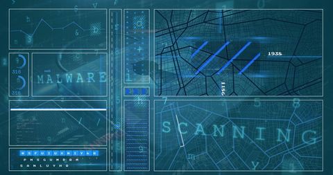 Security Interface with Malware Detection and Scanning Display - Download Free Stock Images Pikwizard.com