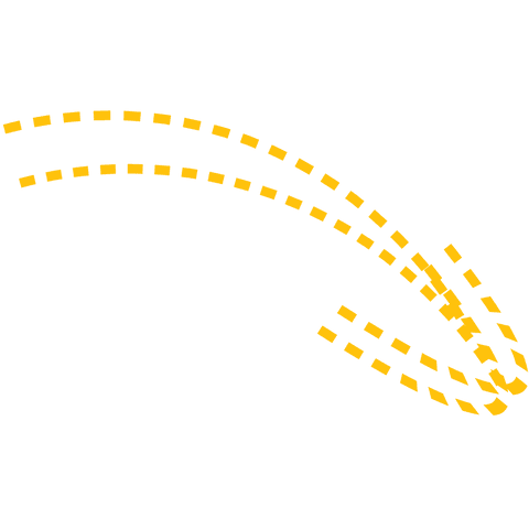 yellow dashed curved arrow on transparent background - Download Free Stock Videos Pikwizard.com