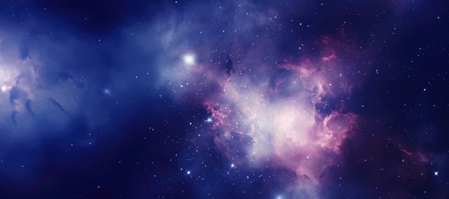 Beautiful Deep Space Nebula with Stars and Galactic Clouds - Download Free Stock Photos Pikwizard.com