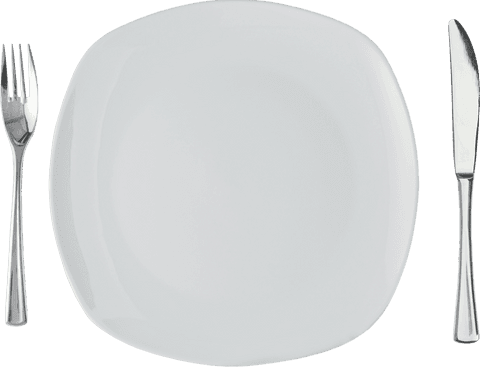 isolated transparent plate with fork and knife on background - Download Free Stock Videos Pikwizard.com