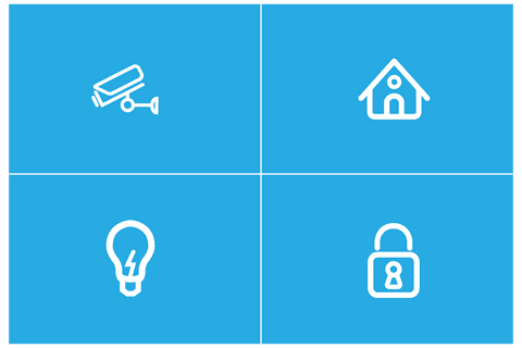 Transparent Digital Illustration of Home Security Symbols - Download Free Stock Videos Pikwizard.com