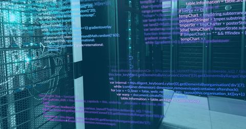 Concept of Programming Language Over High-Tech Data Servers - Download Free Stock Images Pikwizard.com