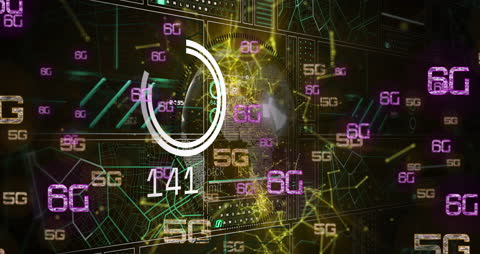 Dynamic Animation of 5G and 6G Data Processing Network