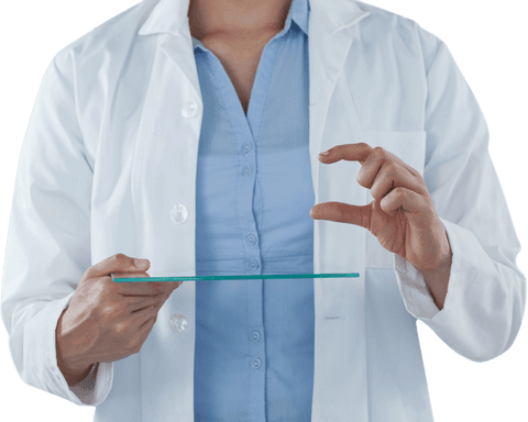 Transparent Interaction with Digital Interface by Female Doctor - Download Free Stock Videos Pikwizard.com