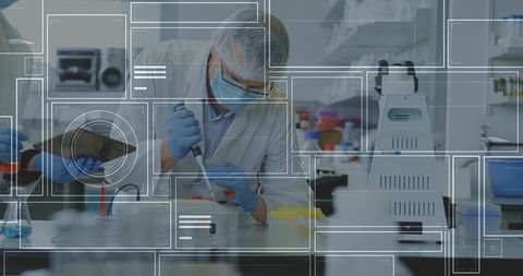 Scientist Conducting Research in Advanced Laboratory Environment