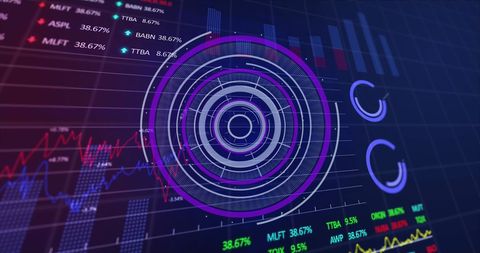 3D Scanner Analyzing Stock Market Data with Graphical Interface - Download Free Stock Images Pikwizard.com