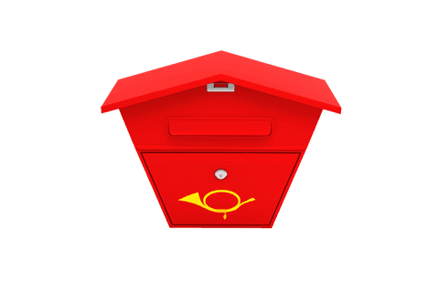 transparent red postbox icon isolated on white background - Download Free Stock Videos Pikwizard.com