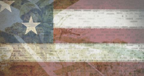 Soldier Silhouette Overlapping American Flag for Patriotism Concept - Download Free Stock Images Pikwizard.com