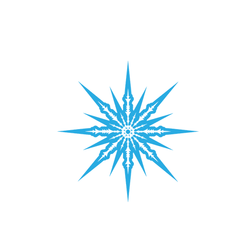 Blue Transparent Snowflake with Sharp Geometric Design - Download Free Stock Videos Pikwizard.com