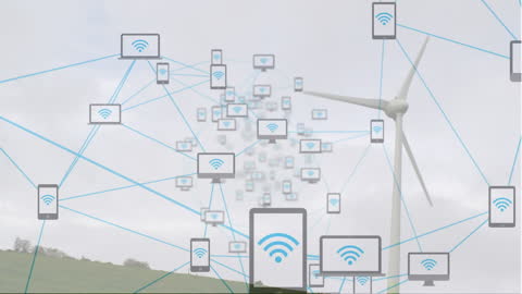 Digital Connectivity Network Over Renewable Energy Landscape