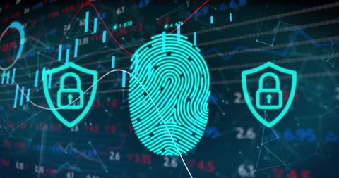 Digital Security in Financial Data Analytics Network - Download Free Stock Images Pikwizard.com