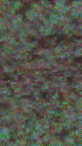 Red Cyan Pixel Rain Descending Through Digital Void - Vertical Glitch Motion Loop