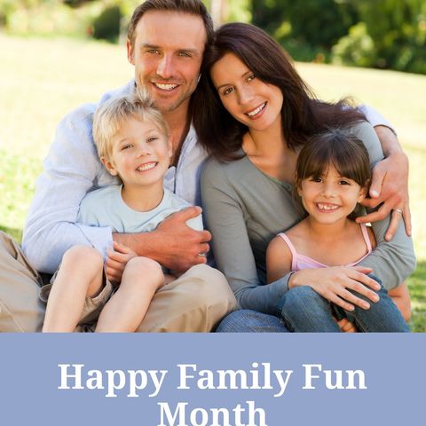 Joyful Family Celebrating In Lush Garden Setting