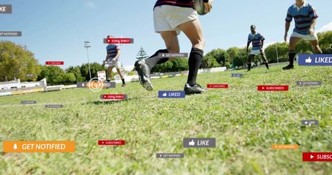 Rugby Players Engaged with Digital Social Media Notifications
