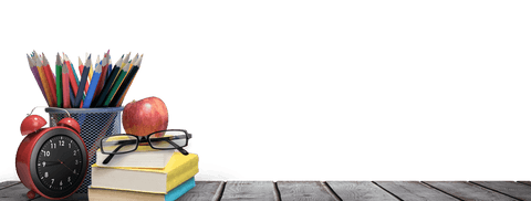 School Supplies and Books on Wooden Surface, Transparent Background - Download Free Stock Videos Pikwizard.com