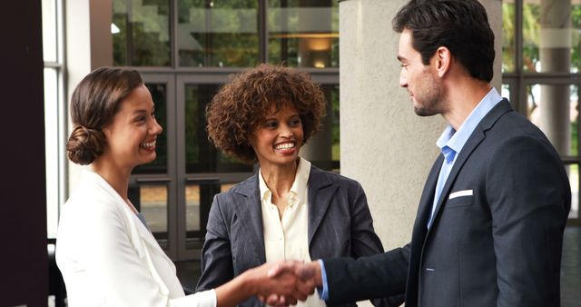 Diverse Business Team Meeting and Handshake - Download Free Stock Images Pikwizard.com