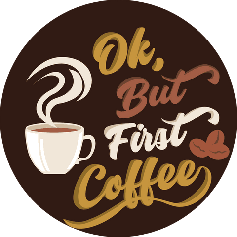 ok, but first coffee illustration on transparent background - Download Free Stock Videos Pikwizard.com