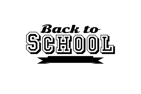 Back to school text design on transparent background