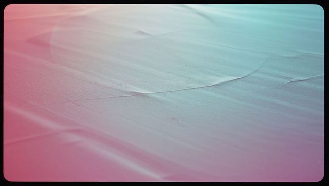 Elegant gradient in red and cyan on wrinkled surface