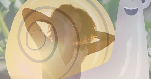 Happy Woman Enjoying Relaxing Golden Sunlight Outdoors