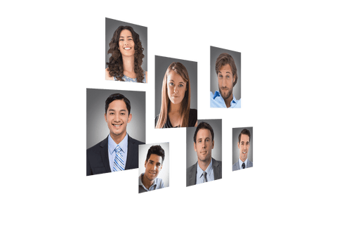Transparent Portraits of Diverse Business People - Download Free Stock Videos Pikwizard.com