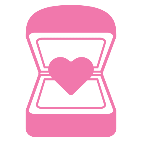 pink heart in jewel box symbol on transparent background - Download Free Stock Videos Pikwizard.com