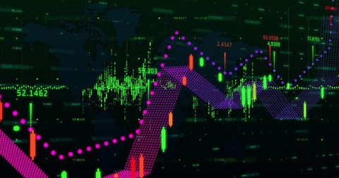 Colorful Financial Data Analytics and Global Market Trends - Download Free Stock Images Pikwizard.com