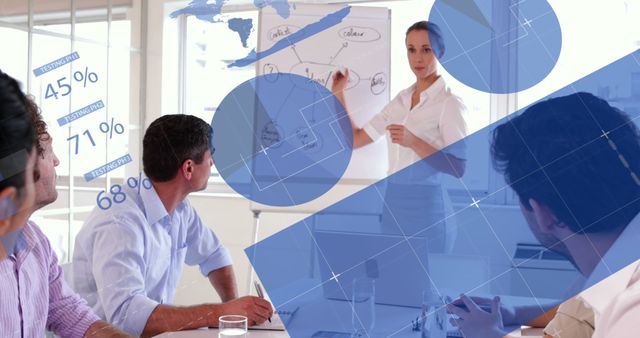 Business Team in Strategy Meeting with Graphs and Charts - Download Free Stock Images Pikwizard.com