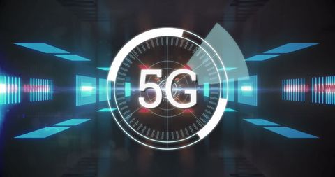 5G Network Digital Interface in Futuristic Tunnel - Download Free Stock Images Pikwizard.com