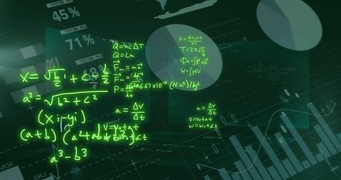 Mathematical Formulae and Scientific Data Visualization Concept - Download Free Stock Images Pikwizard.com