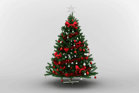 Festive Christmas Tree with Decorations on Transparent Background - Download Free Stock Videos Pikwizard.com