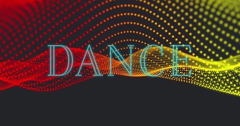 Colorful Wave Pattern with Dance Text Zoom Effect - Download Free Stock Images Pikwizard.com