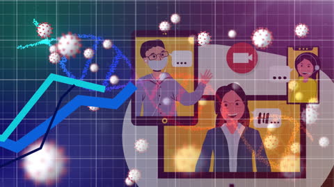 Digital Communication Amidst Global Pandemic Concept