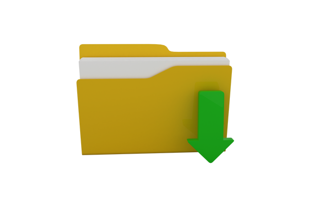 Digital PNG Illustration of Yellow Folder with Green Download Arrow - Download Free Stock Videos Pikwizard.com