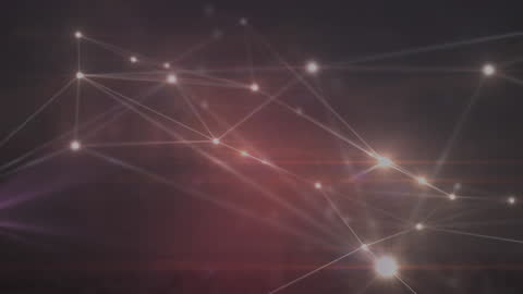 Glowing Network of Connections on Ethereal Gradient