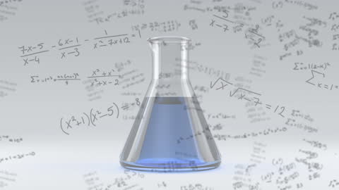 Chemistry Experiment with Mathematical Formulas