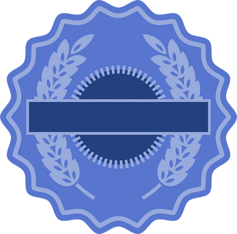 blue badge design with abstract shapes on transparent background - Download Free Stock Videos Pikwizard.com