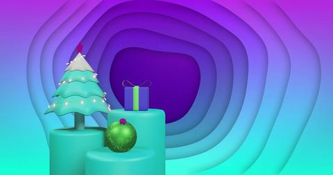 Holiday Celebration Background with Festive Decorations