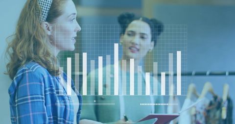 Diverse Colleagues Analyzing Digital Data Interface for Business Planning