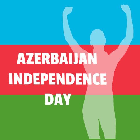 Celebrating Azerbaijan Independence Day with Energetic Illustration - Download Free Stock Templates Pikwizard.com