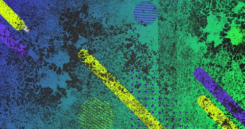 Colorful Abstract Geometric Pattern on Textured Background