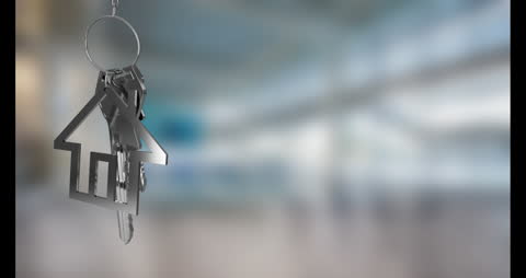 House Keychain Symbolizing Real Estate and Future Plans