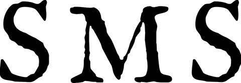 Black SMS Text on Transparent PNG Background