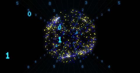 Binary Data Processing in Digital Sphere - Download Free Stock Images Pikwizard.com